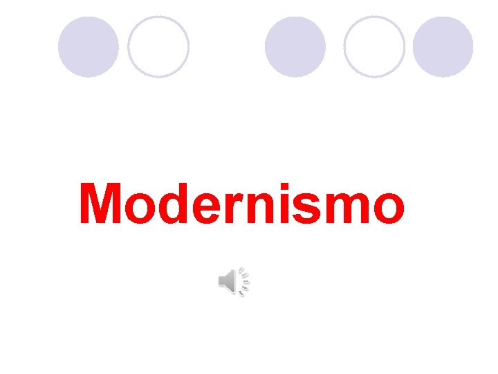 Modernismo 