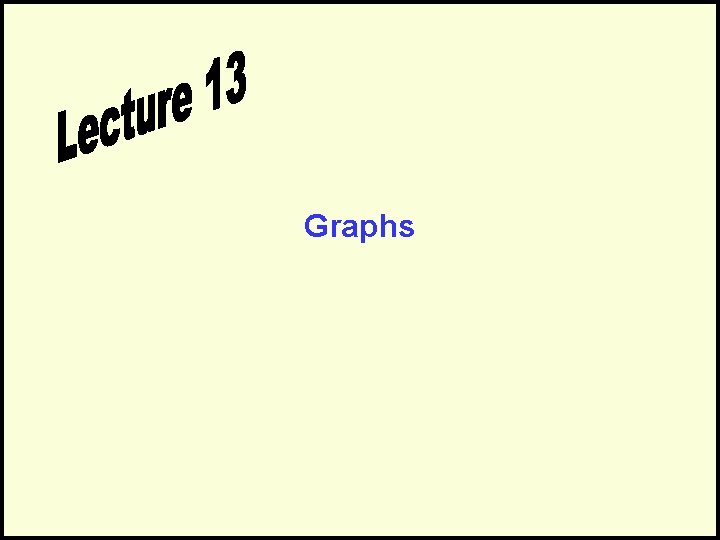 Graphs 