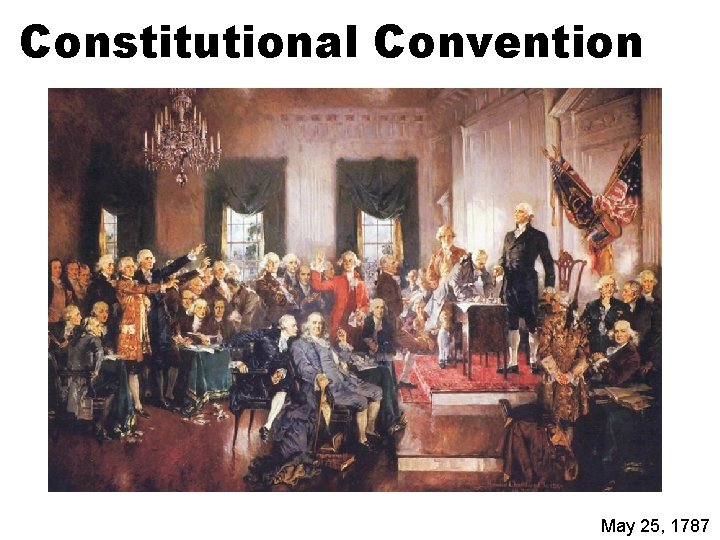 Constitutional Convention May 25, 1787 