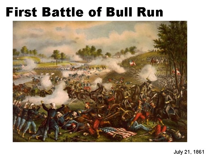 First Battle of Bull Run July 21, 1861 