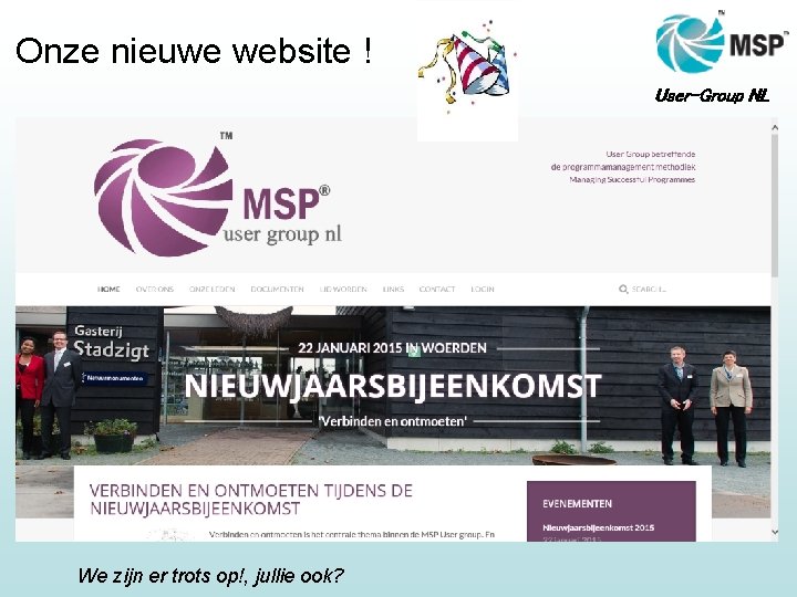 Onze nieuwe website ! User-Group NL We zijn er trots op!, jullie ook? 