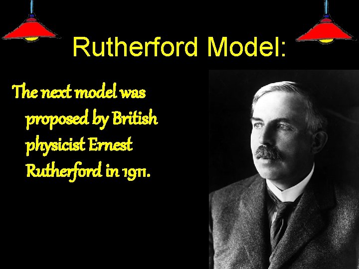 Rutherford Model: The next model was proposed by British physicist Ernest Rutherford in 1911.