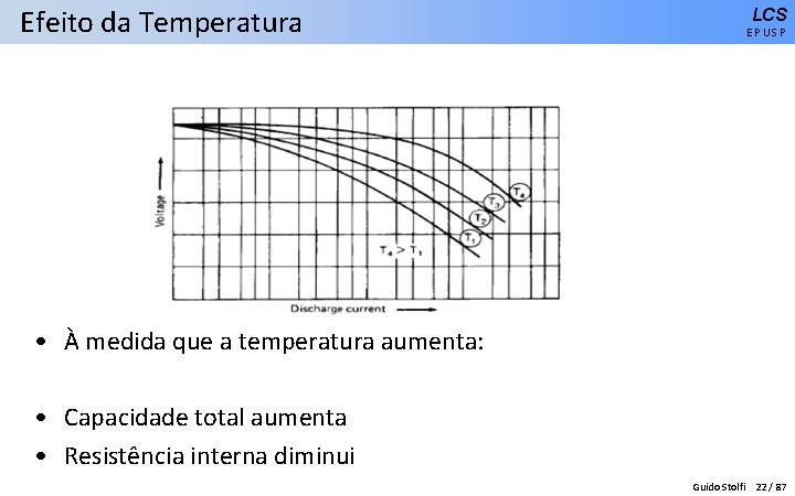 Efeito da Temperatura LCS EPUSP • À medida que a temperatura aumenta: • Capacidade
