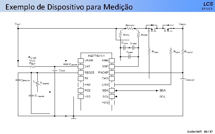 Exemplo de Dispositivo para Medição LCS EPUSP Guido Stolfi 80 / 87 