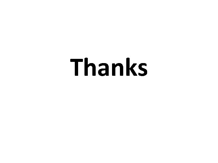 Thanks 