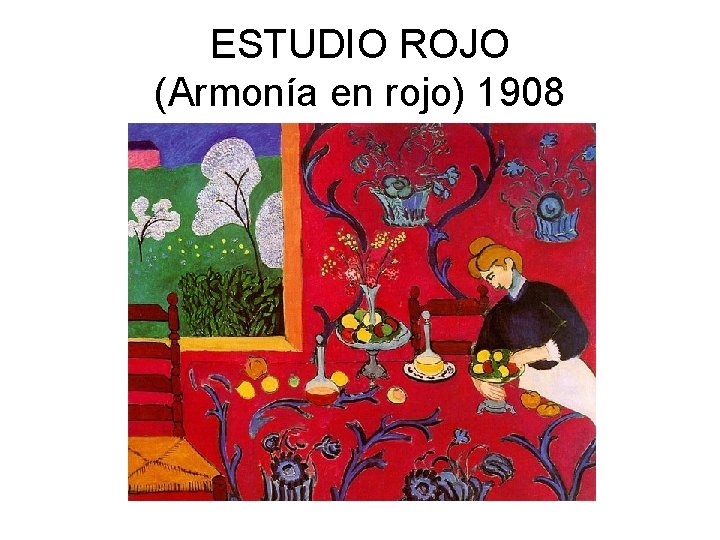 ESTUDIO ROJO (Armonía en rojo) 1908 