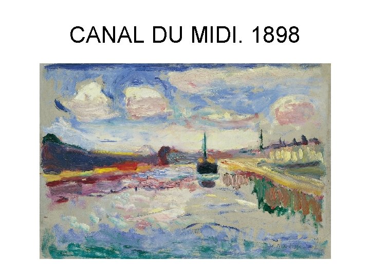 CANAL DU MIDI. 1898 