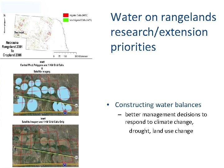 Water on rangelands research/extension priorities • Constructing water balances – better management decisions to