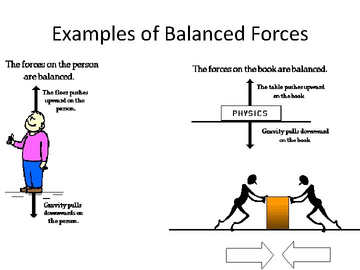 Examples of Balanced Forces 