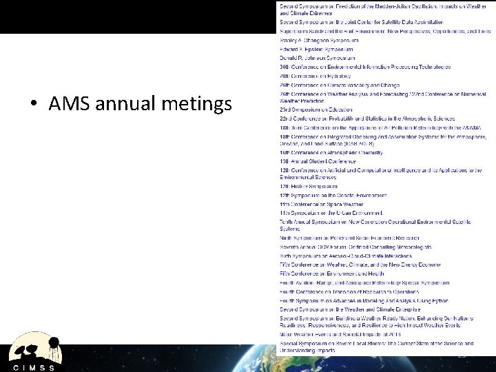  • AMS annual metings 25 
