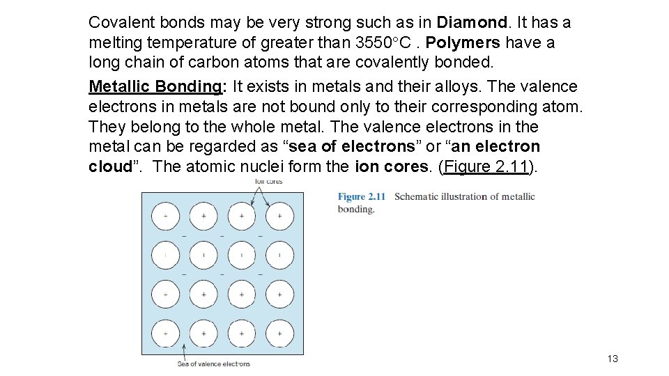 Covalent bonds may be very strong such as in Diamond. It has a melting