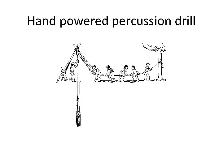 Hand powered percussion drill 