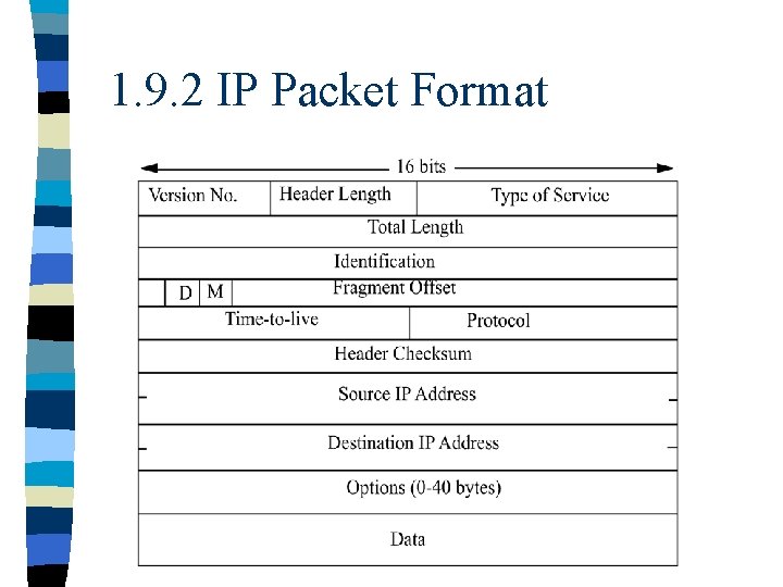 1. 9. 2 IP Packet Format 