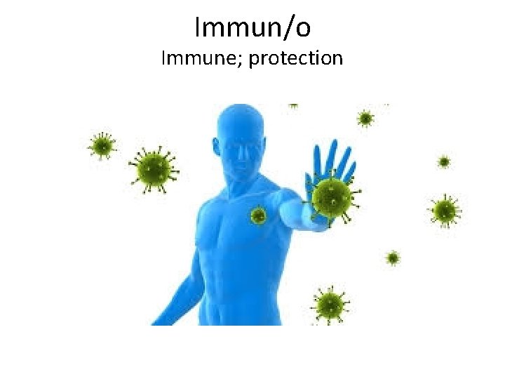 Immun/o Immune; protection 