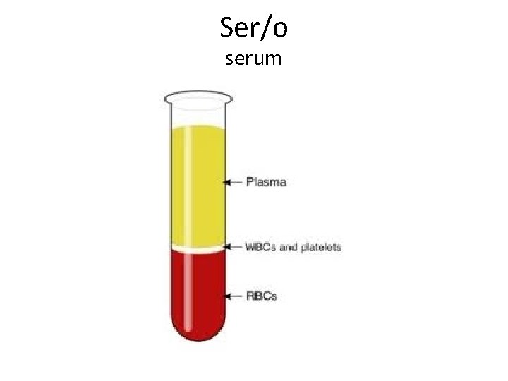 Ser/o serum 