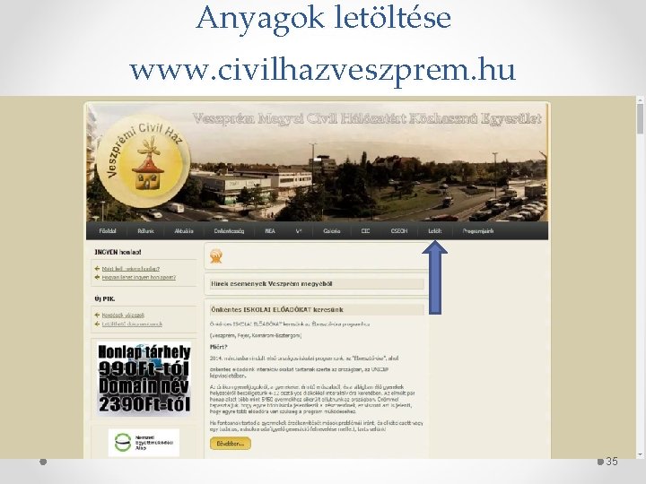 Anyagok letöltése www. civilhazveszprem. hu 35 