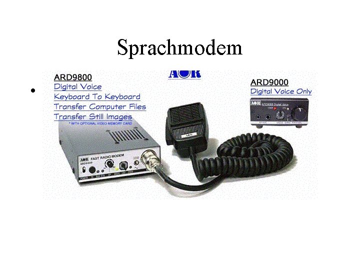 Sprachmodem • Digitale Sprache 