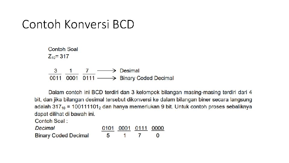 Contoh Konversi BCD 