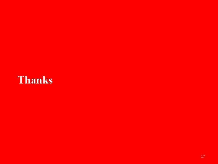 Thanks 17 