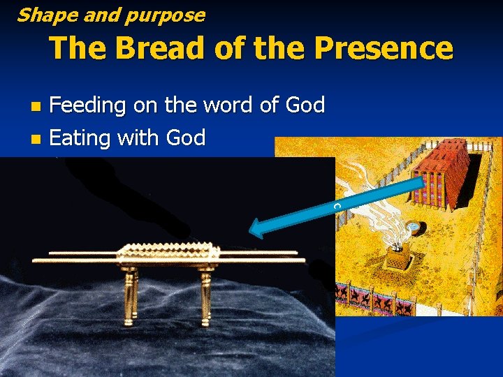 Shape and purpose The Bread of the Presence Feeding on the word of God