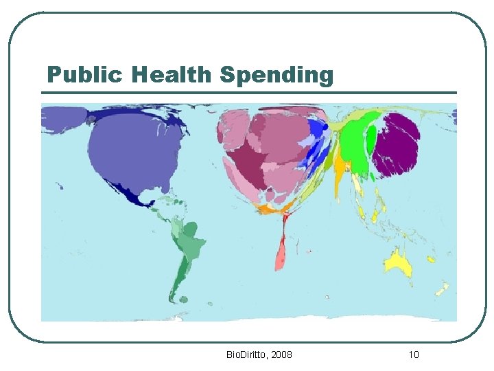 Public Health Spending Bio. Diritto, 2008 10 