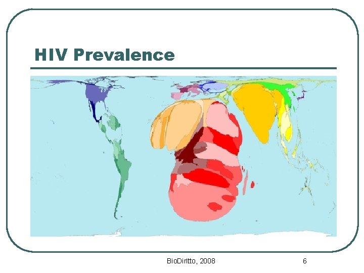 HIV Prevalence Bio. Diritto, 2008 6 