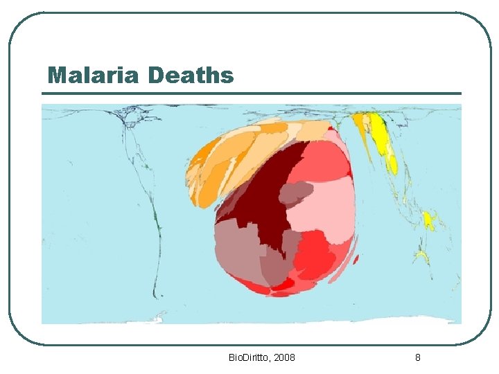 Malaria Deaths Bio. Diritto, 2008 8 