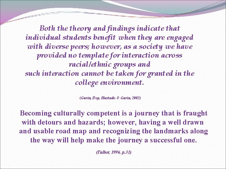Both theory and findings indicate that individual students benefit when they are engaged with
