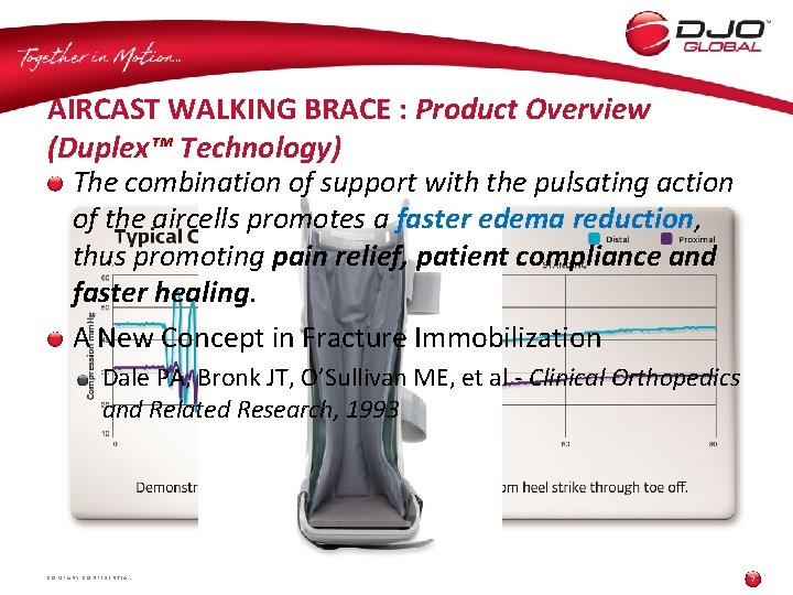 AIRCAST WALKING BRACE : Product Overview (Duplex™ Technology) The combination of support with the