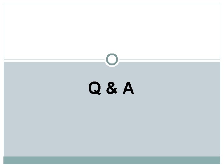 Q&A  Q&A