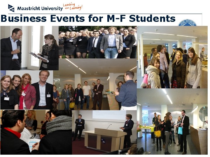 Business Events for M-F Students School of Business and Economics 