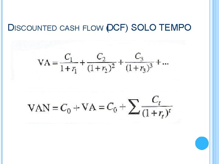 DISCOUNTED CASH FLOW (DCF) SOLO TEMPO 