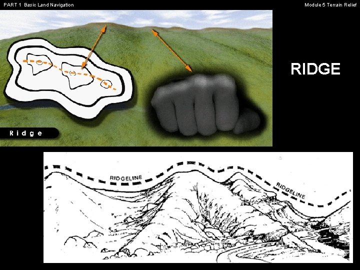 PART 1 Basic Land Navigation Module 5 Terrain Relief RIDGE 