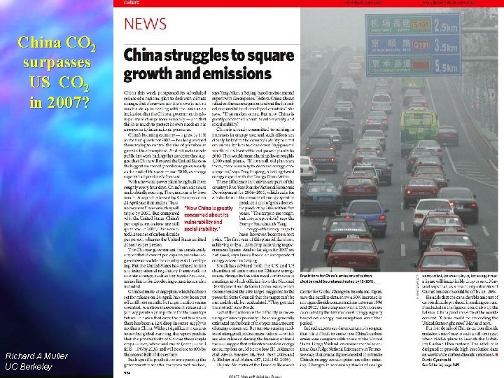 China CO 2 surpasses US CO 2 in 2007? China CO 2 surpassing US