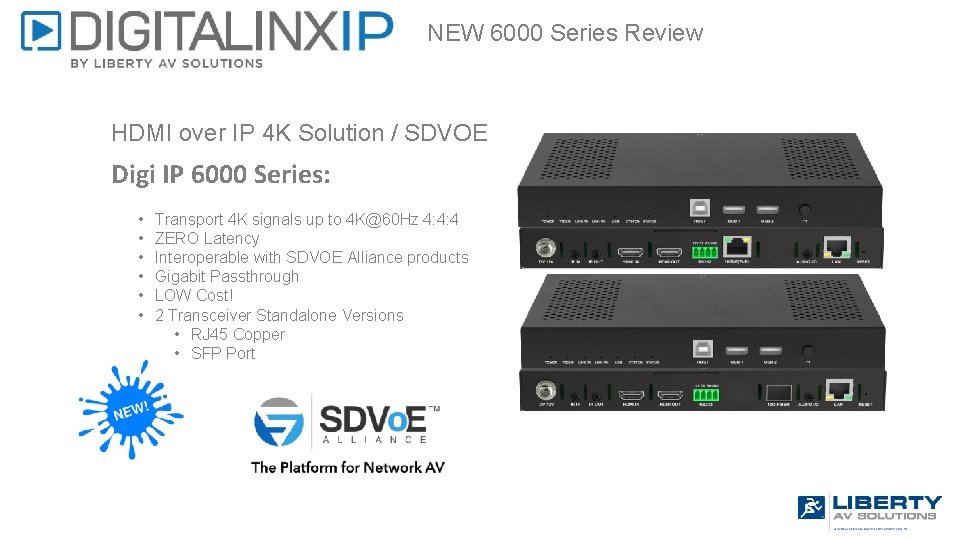 NEW 6000 Series Review HDMI over IP 4 K Solution / SDVOE Digi IP
