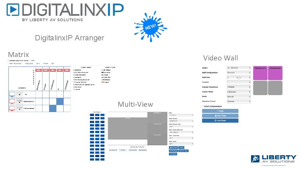 Digitalinx. IP Arranger Matrix Video Wall Multi-View 