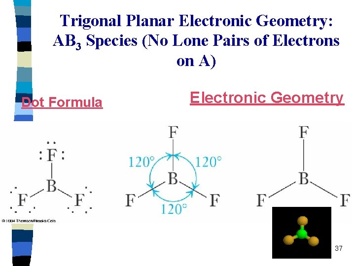 Trigonal Planar Electronic Geometry: AB 3 Species (No Lone Pairs of Electrons on A)