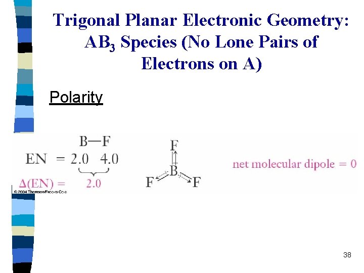 Trigonal Planar Electronic Geometry: AB 3 Species (No Lone Pairs of Electrons on A)