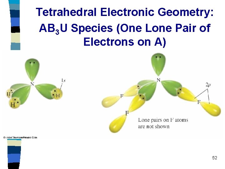Tetrahedral Electronic Geometry: AB 3 U Species (One Lone Pair of Electrons on A)