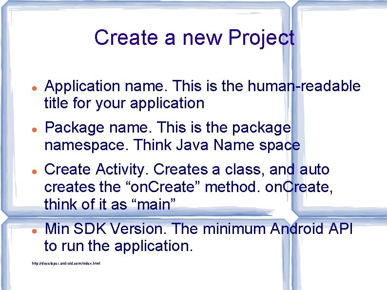Create a new Project Application name. This is the human-readable title for your application Create a new Project Application name. This is the human-readable title for your application