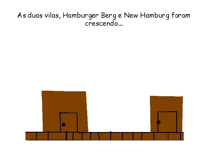 As duas vilas, Hamburger Berg e New Hamburg foram crescendo. . . 