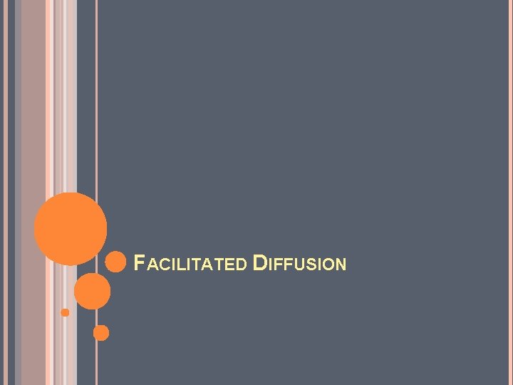 FACILITATED DIFFUSION 