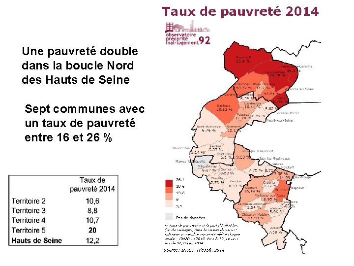 Une pauvreté double dans la boucle Nord des Hauts de Seine Sept communes avec