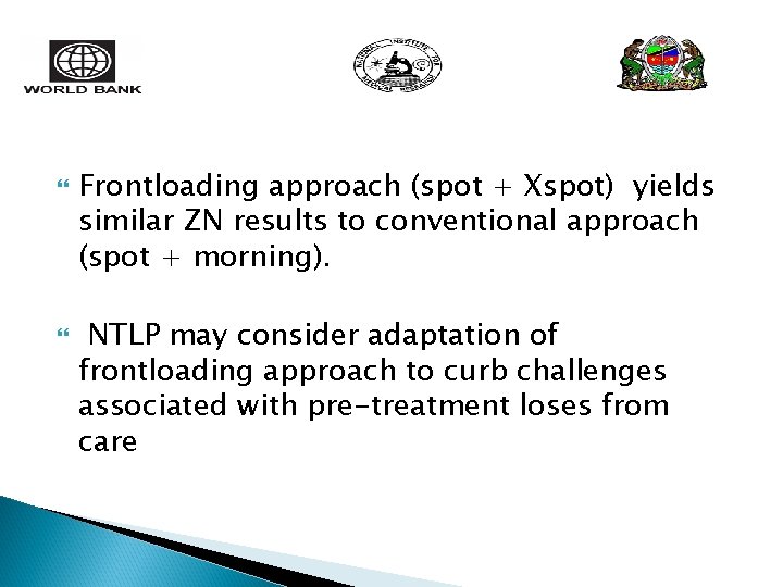  Frontloading approach (spot + Xspot) yields similar ZN results to conventional approach (spot