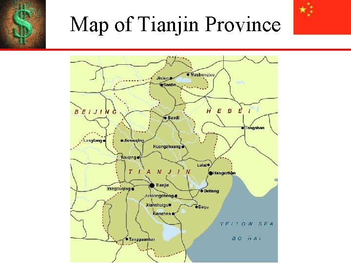 Map of Tianjin Province 