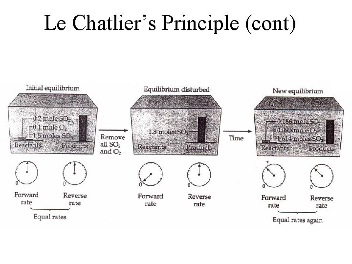 Le Chatlier’s Principle (cont) 