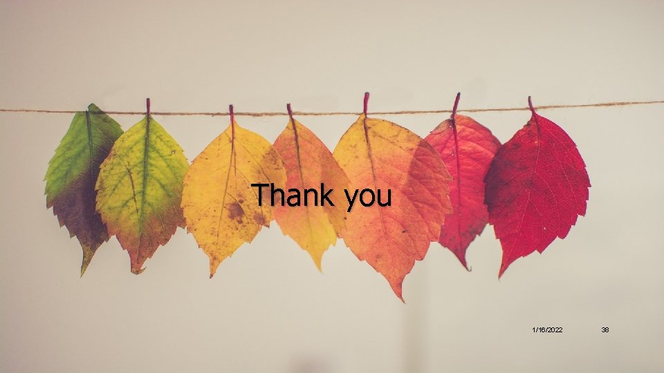 Thank you 1/16/2022 38 