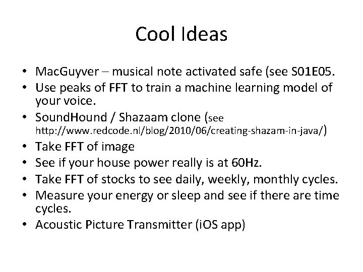 Cool Ideas • Mac. Guyver – musical note activated safe (see S 01 E