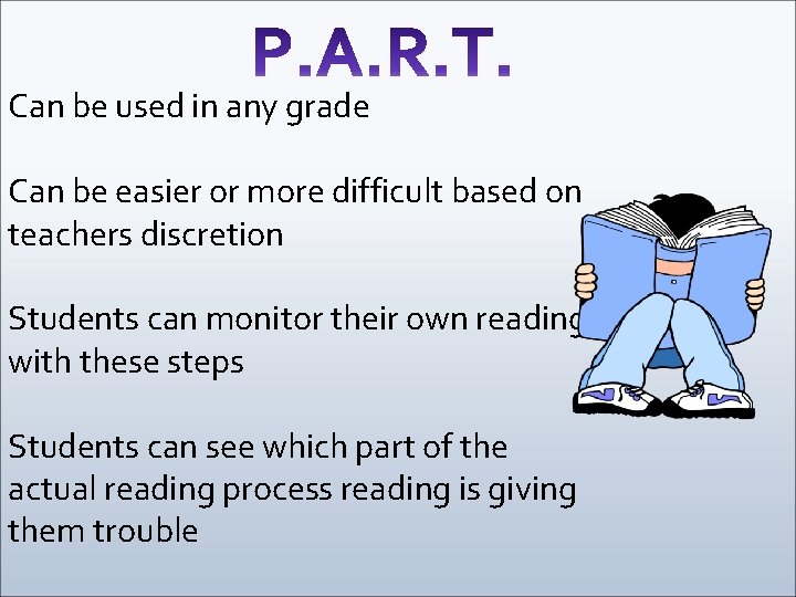 Can be used in any grade Can be easier or more difficult based on