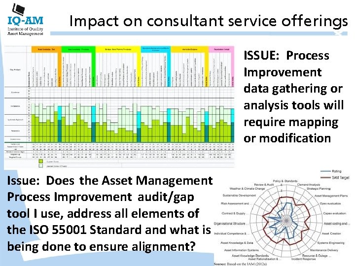 Impact on consultant service offerings ISSUE: Process Improvement data gathering or analysis tools will